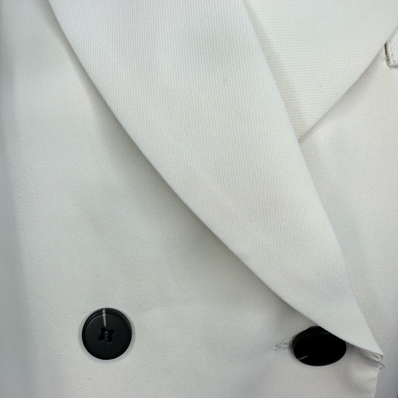 Gorgeous Oversized Double breasted Ivory Blazer US L - Picture 12 of 14